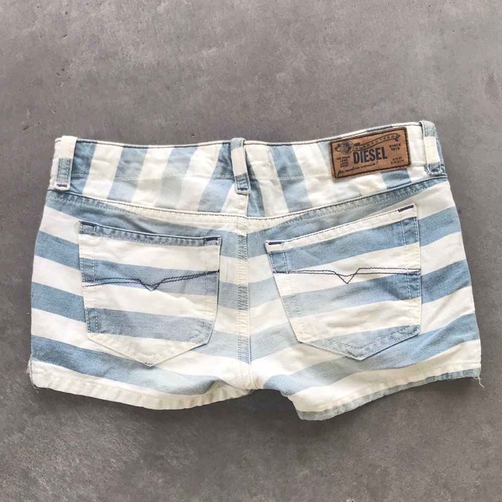 Diesel | Denim Jean shorts striped 10 - Picture 7 of 13